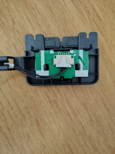 Placa menu, controle e botão