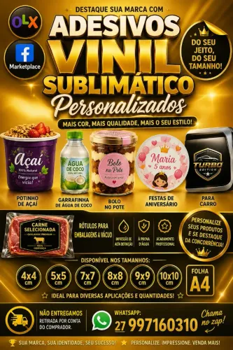 Adesivos vinil personalizado