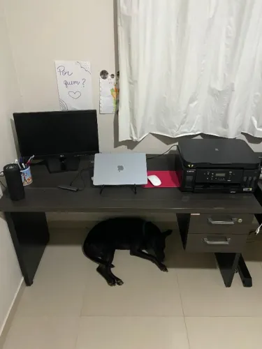 Escrivaninha Gebb Work com 2 Gavetas - R$ 400