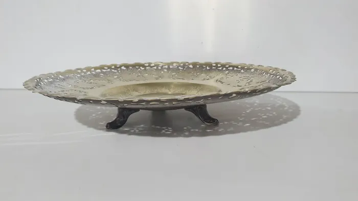 Centro de mesa fruteira em prata marca Regia