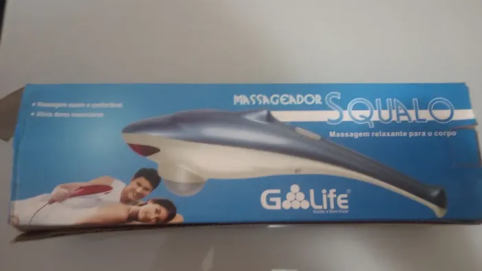 Massageador Squalo na Embalagem.