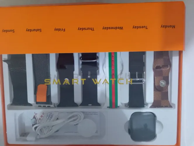 Smartwatch + Kit com 7 Pulseiras | Um Relógio, Vários Estilos