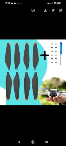 Helice para drone Dji mini 3 Original com Chave e Parafusos
