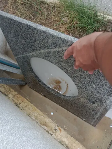 Pia de banheiro granito 