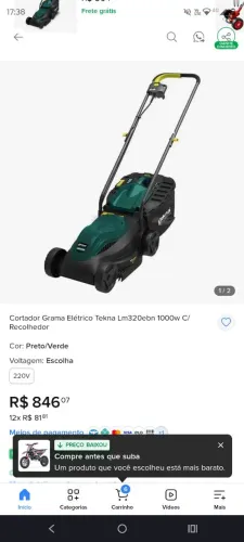 Máquina para cortar grama