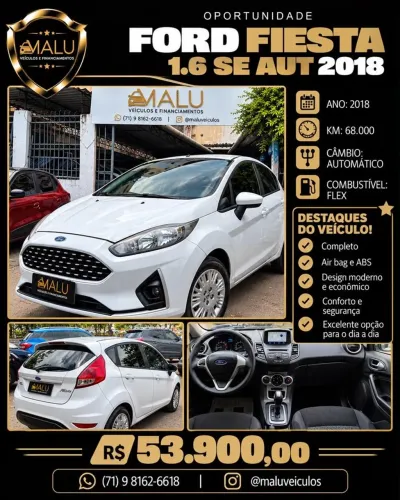 Ford Fiesta 1.6 16V Flex Aut. 5P 2018