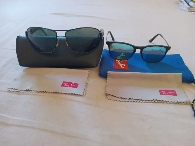 RAY-BAN - KIT COM 2 ÓCULOS ORIGINAIS PARA TROCA DE LENTE (SOL OU GRAU)