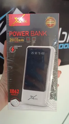 Carregador Power Bank Portátil 20000mah 4 Cabos x062 Xgol - Loja Coimbra Entregamos