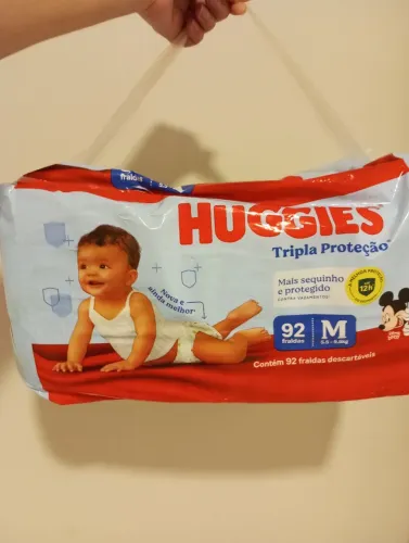 Fralda Huggies Tripla Proteção Hiper Tam. M 92 Unidade