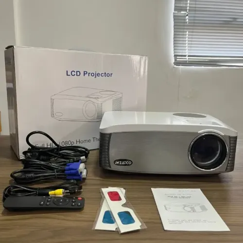 Projetor Smart Full Hd 7000 Lúmens Android Wi-fi Bluetooth 200 Pol Hdmi Usb Vga Cor Branco