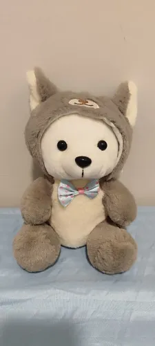 Urso de pelúcia com touca