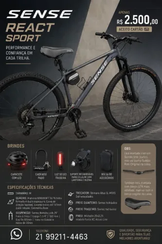 Bicicleta Sense React Sport!