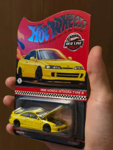 Honda Integra Type R 1995 - Hot Wheels - Linha Vermelha Club Yellow Amarelo