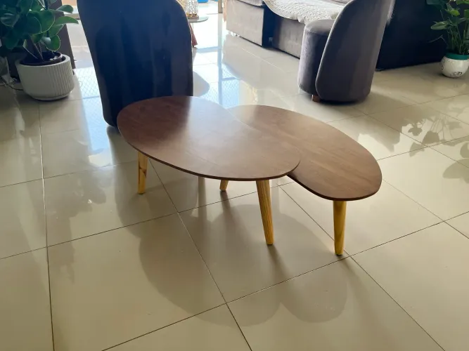 Vendo conjunto de mesa de centro estilo orgânico novíssima