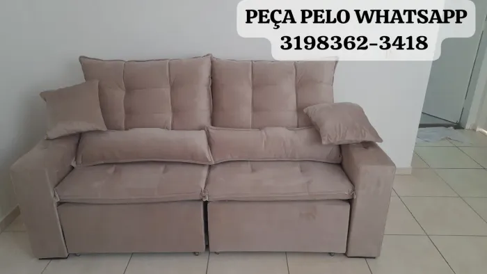 SOFÁ RETRÁTIL E RECLINÁVEL AMÉRICANO