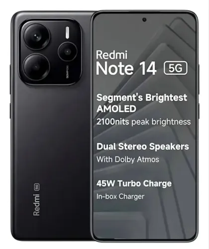 Xiaomi Redmi Note 14 5g 256 Gb Dual Sim 8 Gb Cor Preto