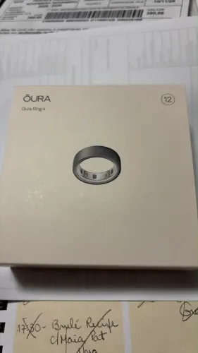 (NOVO - Sem uso) Oura Ring 4 tamanho 12 cor: Stealth (preto Fosco)