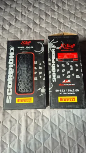 Par de Pneus Pirelli Scorpion MB3 - Aro 29 x 2.00 - Novos na caixa