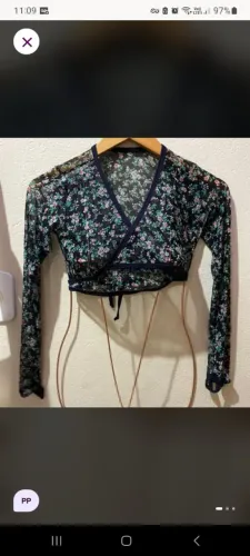 Casaquinho de ballet em tule - pp