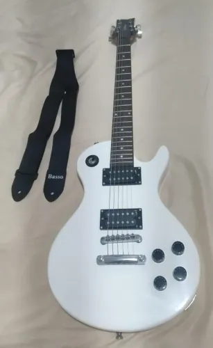 Guitarra Waldman Les Paul GLP-100 WH + Bolsa Acolchoada + Correia