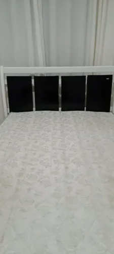 Cama casal 100% MDF com colchão de molas ensacadas D60