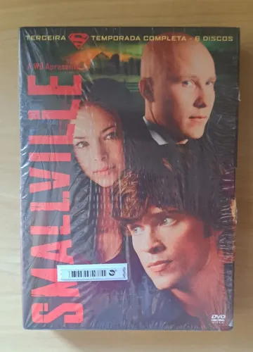 DVDs Smallville Terceira Temporada DC Comics 6 discos como novos
