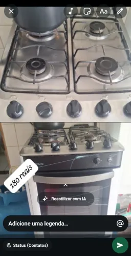 Venda de fogão 4 bocas