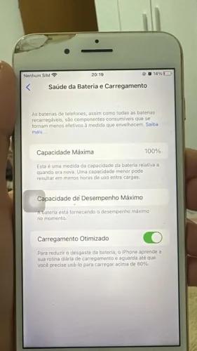 Iphone 8 plus - USADO COM MARCAS DE USO - 256GB PEGA TUDO