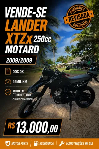 Lander xtz 250x motard raridade 29milkm