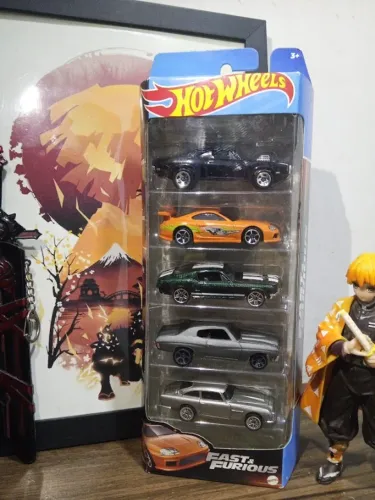Hot Wheels pack 5 carrinhos velozes e furiosos