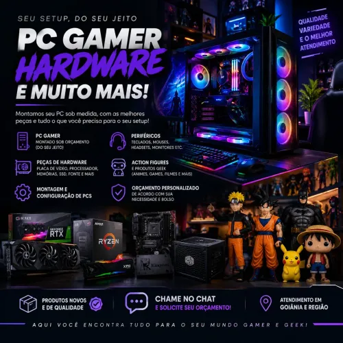 ? PC GAMER, HARDWARE E PRODUTOS GEEK