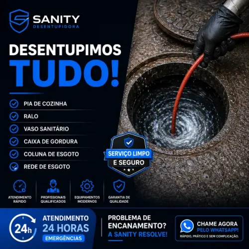 Desentupimento de Pia, Ralo e Vaso Sanitário - Campinas e Região