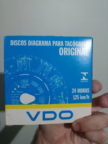 Caixa Disco de tacógrafo VDO 125km/h diário 