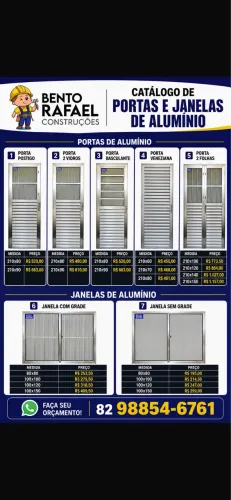 Tudo em alumínio!