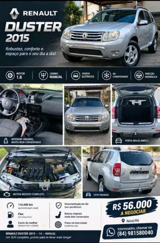 Renault Duster Dynamique 1.6 Hi-flex 16V Mec. 2015