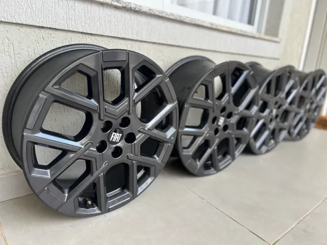 Jogo de Rodas Fiat Aro 18 Grafite Original 5x98