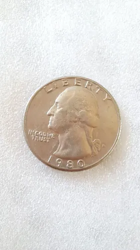 Moeda antiga e rara! Quarter dollar 1980!