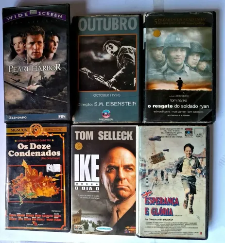 Fitas Vhs de Guerra (Lote)