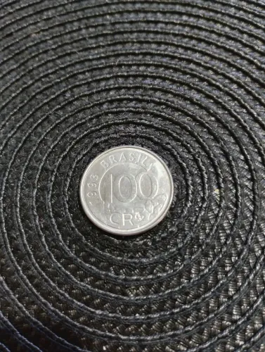 Moeda de 100 Cruzeiros Reais 1993 Lobo Guará