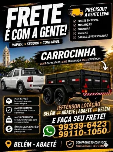 Fretes e mudanças para todas as localidades.