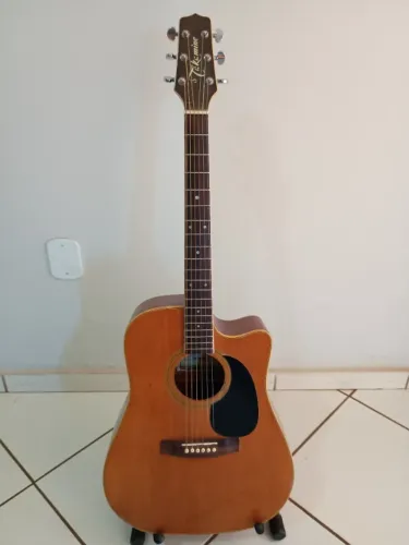 Violão Takamine japonês FP360SC,1996, todo sólido (maciço), com captador