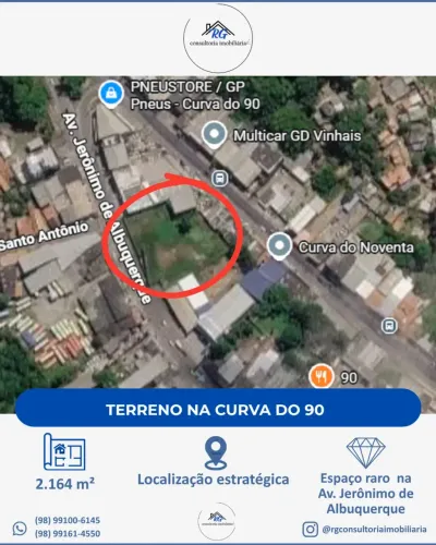 Terreno na Curva do 90 | 2.164 m² | Regularizado