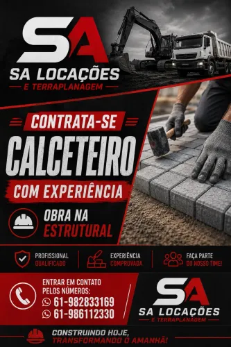 Procura se calceteiro