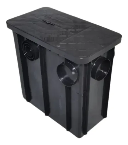 Caixa De Gordura preta Grande 50 Litros Mallton - R$148,80