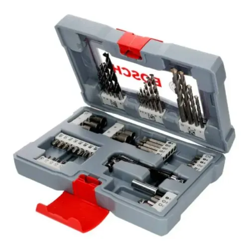 Jogo de Brocas Multimaterial Bosch Premium 50 Peças Com Maleta
