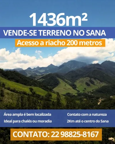 Terreno com vista para as montanhas do Sana