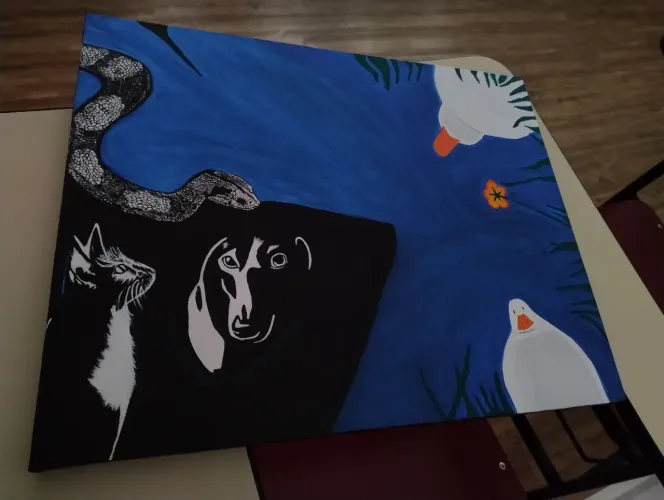 Quadro decorativo tematico de animais