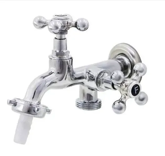 Torneira Tanque Máquina Metal Cromada Luxo