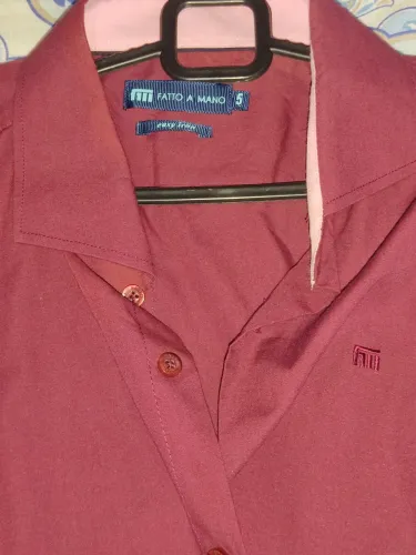 Camisa social de manga Tam G