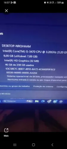 Computador Completo Intel Core i5 - Pouco Tempo de Uso, Conservado!